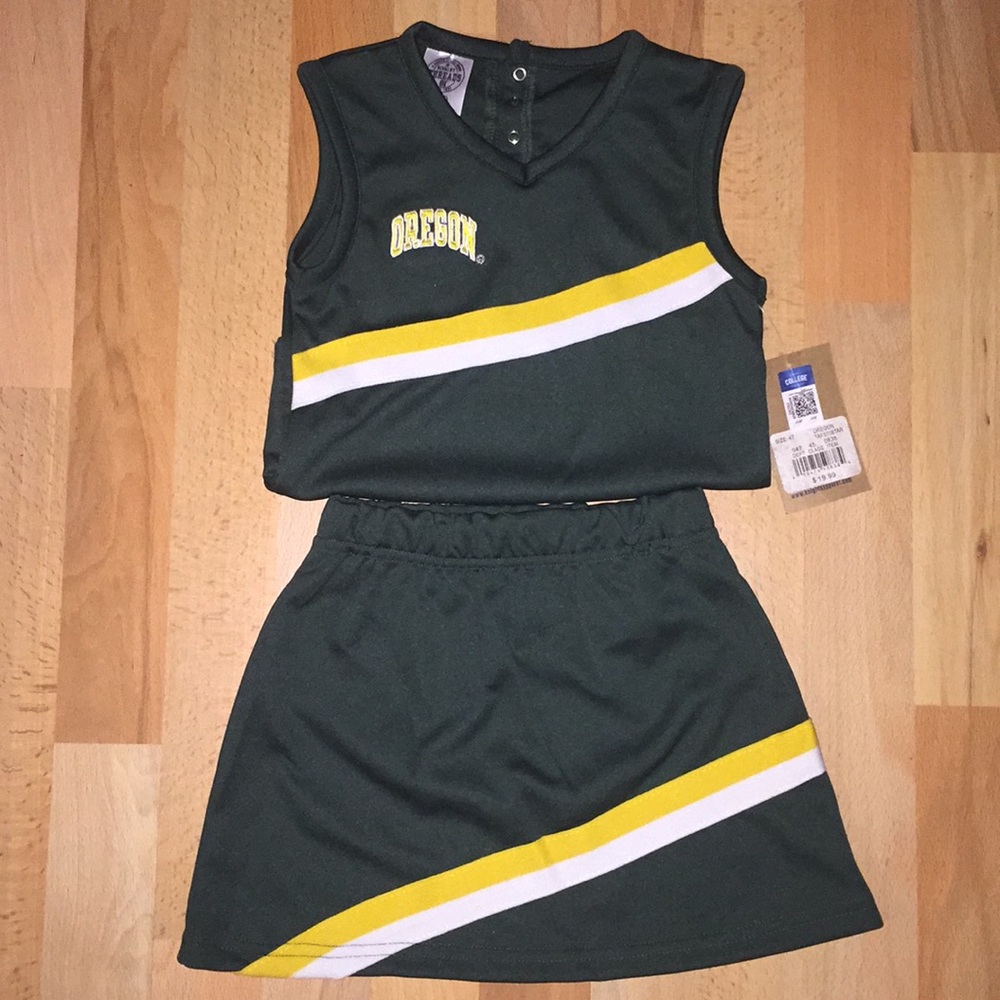 💚 Oregon Ducks 3pc Cheer Uniform